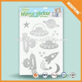 Popular graceful transparent mirror sticker